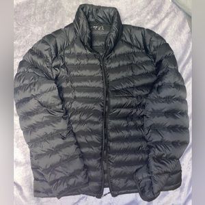Large black puffy jacket